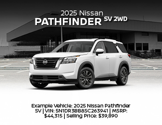 Select New Nissan Pathfinder offer