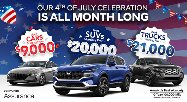 our 4th of July celebration is all month long