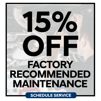 15 precent off factory recommended maintenance