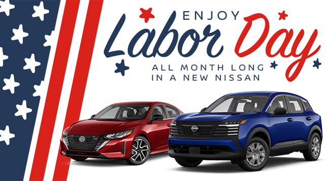 Enjoy Labor Day all month long in a new Nissan