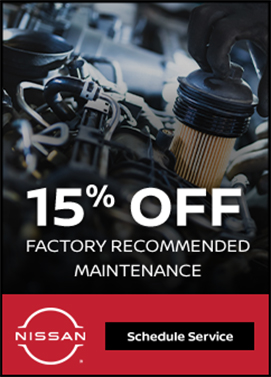 fifteen percent off any factory recommended maintenance