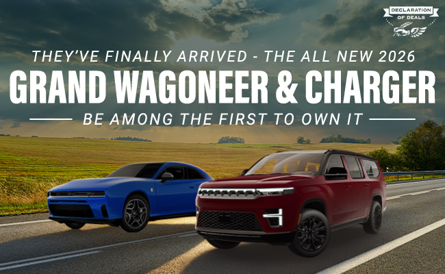 they have finally arrived, the all new 2026 Grand Wagoneer and Dodge Charger, be among the first to own it