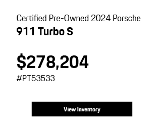Certified Pre-Owned 2024	Porsche	911 GT3