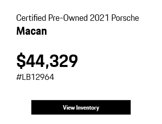 Certified Pre-Owned Porsche Macan offer