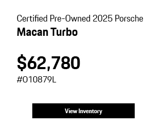 Certified Pre-Owned Porsche Macan offer