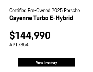 Certified Used 2025 Porsche Cayenne Turbo E-Hybrid offer