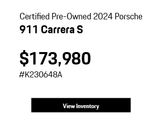 special offer on new Porsche 911 Carrera S