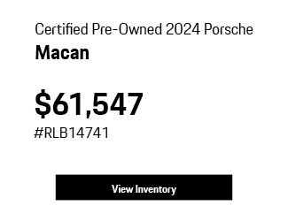special offer on new Porsche Macan