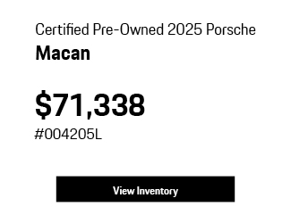special offer on new Porsche Macan