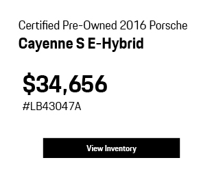 Certified Pre-Owned 2016 Porsche Cayenne S E-Hybrid offer