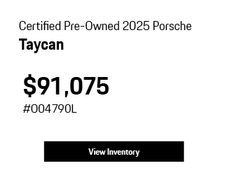 Certified Pre-Owned 2025 Porsche Taycan offer