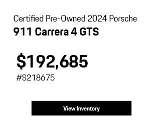 Certified Pre-Owned 2024 Porsche 911 Carrera 4 GTS offer