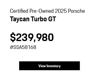 Certified Pre-Owned 2025	Porsche	Taycan