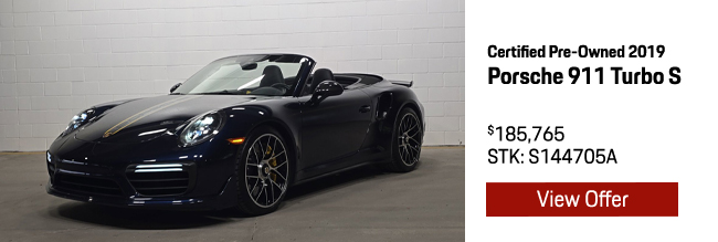 Certified Pre-Owned 2019 Porsche 911 Turbo S