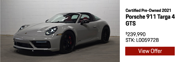 Certified Pre-Owned 2021 Porsche 911 Targa 4 GTS