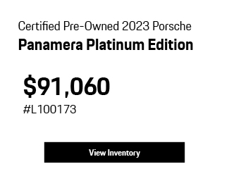Certified Pre-Owned 2023 Panamera Platinum Edition offer