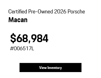 Certified Pre-Owned 2026 Macan