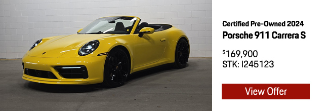 Certified Pre-Owned 2024 Porsche 911 Carrera