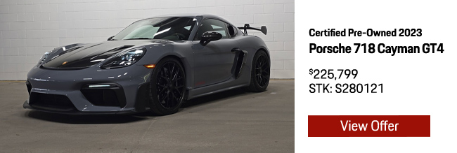 Certified Pre-Owned 2023 Porsche 718 Cayman