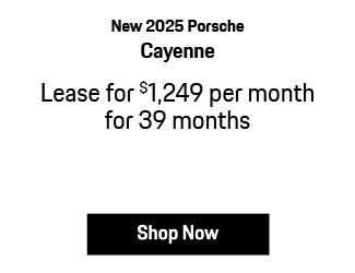 New 2025 Porsche cayenne offer