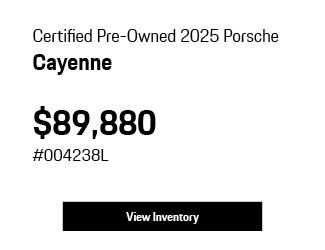 Certified Pre-Owned 2025 Porsche Cayenne offer