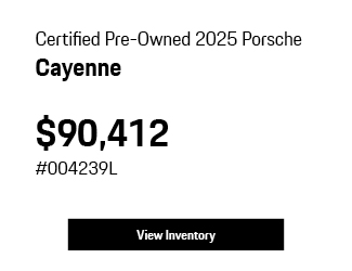 Certified Pre-Owned 2025 Porsche Cayenne offer