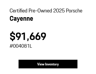 Certified Pre-Owned 2025 Porsche Cayenne offer