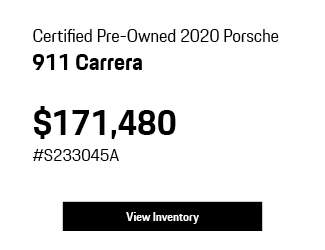 Certified Pre-Owned 2020 Porsche 911 Carrera offer