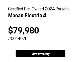 Certified Pre-Owned 2024 Porsche Macan Electric 4 offer