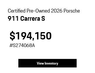 Certified Pre-Owned 2026	Porsche	911	Carrera GTS offer