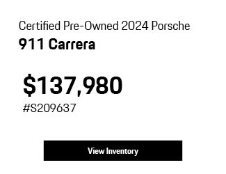 Certified Pre-Owned 2026	Porsche	911	Carrera GTSoffer