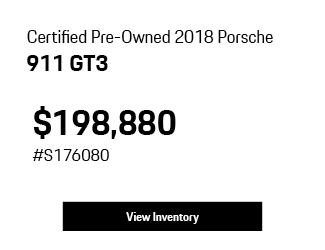 Certified Pre-Owned 2026	Porsche	911	GT3 w/ Touring Package offer