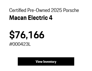 Certified Pre-Owned 2025 Porsche Macan Electric 4 offer
