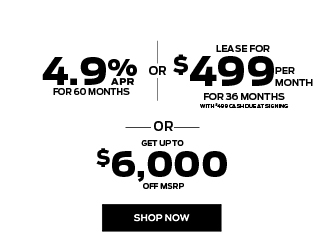 special offers on brand new Ford Bronco