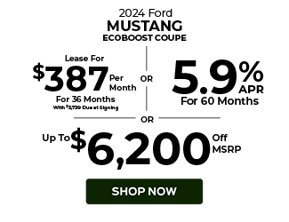 special offers on new Ford Mustang EcoBoost Coupe