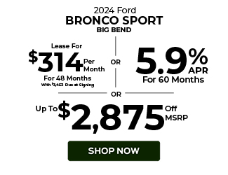 special offers on new Ford Bronco