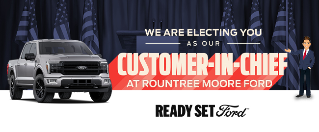 Zero payments special offer at Rountree Moore Ford