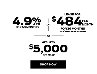 special offers on brand new Ford Bronco