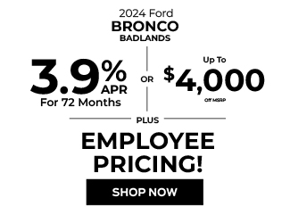 special offers on new Ford Bronco