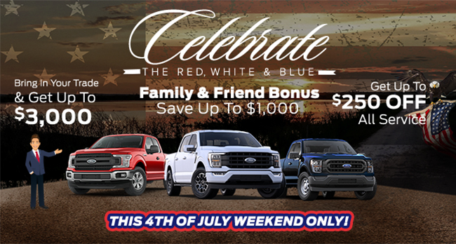 Celebrate the red white and blue - This 4th of July weekend only