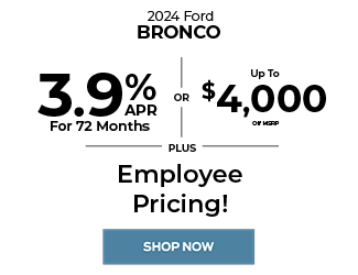special offers on brand new Bronco