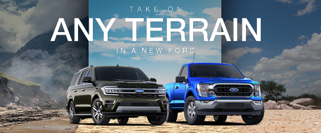 Take on any terrain in a new Ford