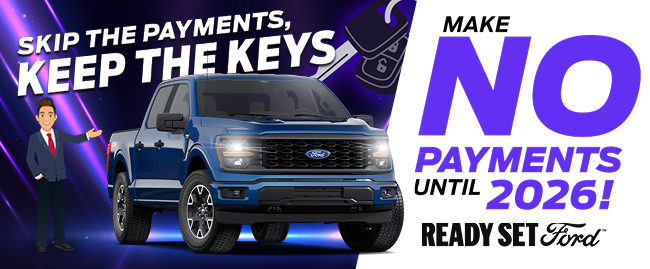 Zero payments special offer at Rountree Moore Ford