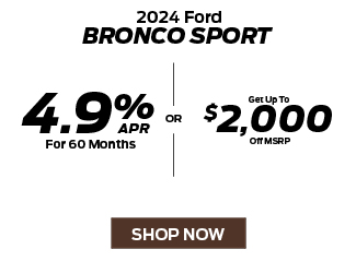 2024 Ford Bronco Sport offer