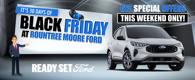 Zero payments special offer at Rountree Moore Ford