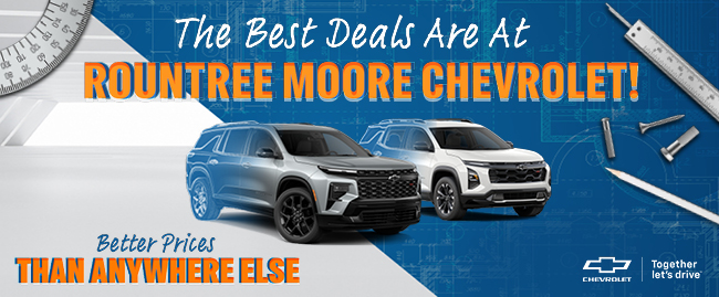 Drive your present at Rountree Moore Chevorlet