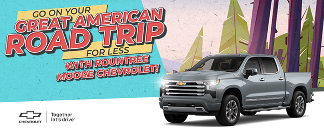 You are the commander all month long at Rountree Moore Chevrolet