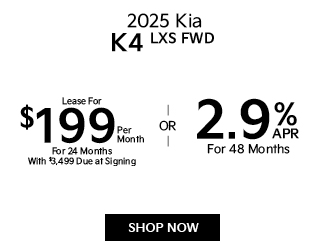 2025 Kia K4 offer