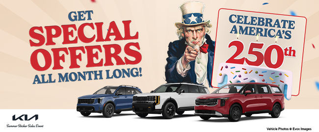 Get Special offers all month long - Celebrate Americas 250th