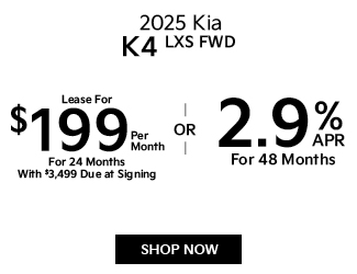 2025 Kia K4 LXS FWD